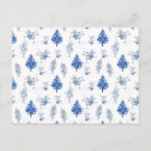 Card (10,8 x 14,2 cm) - Snow Mice Pattern Postkarte (Vorderseite)