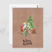 Card (10,8 x 14,2 cm) - Warm Wishes Postkarte (Vorne/Hinten)