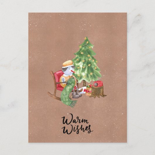 Card (10,8 x 14,2 cm) - Warm Wishes Postkarte (Vorderseite)