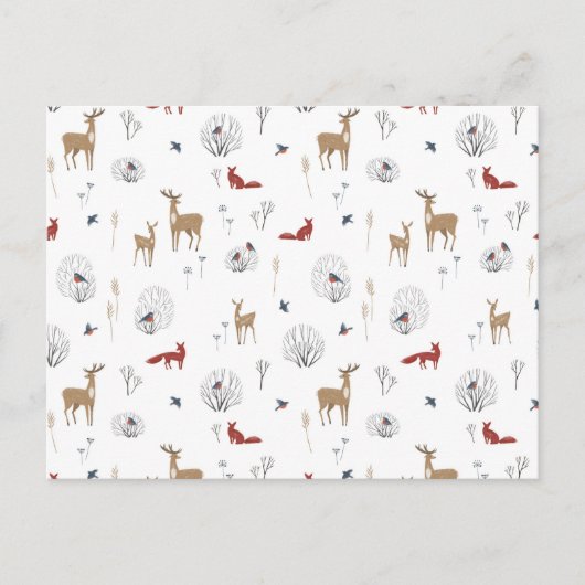 Card (10,8 x 14,2 cm) - Winter Pattern Postkarte (Vorderseite)