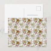Card (10,8 x 14,2 cm) - Winter Pattern Postkarte (Vorne/Hinten)