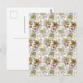 Card (10,8 x 14,2 cm) - Winter Pattern Postkarte (Vorne/Hinten)