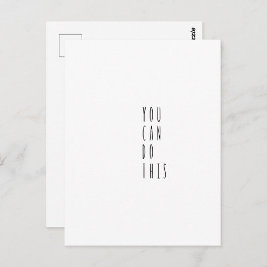 Card (10,8 x 14,2 cm) - You Can Do This Postkarte (Vorne/Hinten)