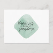 Card 10,8 x 14,2cm - Happiness Is Being A Grandma Postkarte (Vorderseite)