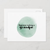 Card 10,8 x 14,2cm - Happiness Is Being A Grandpa Postkarte (Vorne/Hinten)