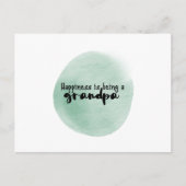 Card 10,8 x 14,2cm - Happiness Is Being A Grandpa Postkarte (Vorderseite)