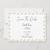 Card (10,8 x 14 cm) - Save The Date (Vorderseite)