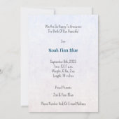 Card (12,7 x 17,8 cm) - Birth Announcement Kaart Einladung (Rückseite)