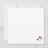 Card (13,3x13,3cm) - Flowers Karte (Rückseite)