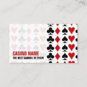 Card Anzug, Casino, Gaming Visitenkarte (Vorderseite)