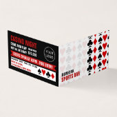 Card Anzug, Casino Manager im Detail Visitenkarten (Vorderseite)