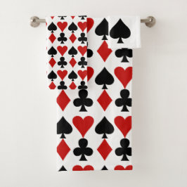 Card Anzug Design Badetücher Set