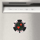 CARD-ANZUG POKER CHIP MAGNET (In Situ (Geschirrspüler))