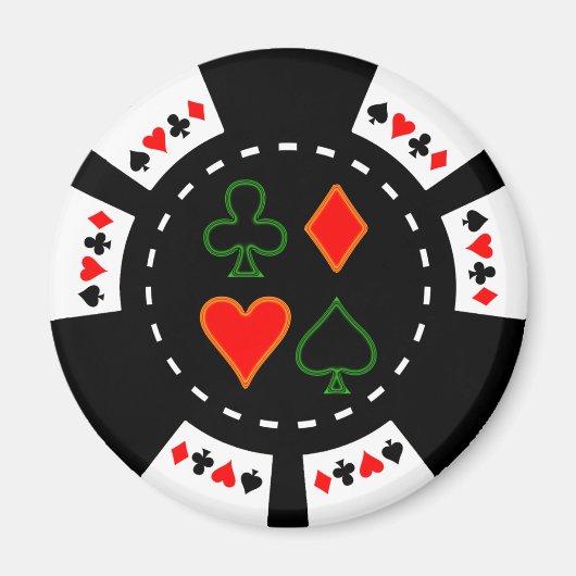 CARD-ANZUG POKER CHIP MAGNET (Vorne)