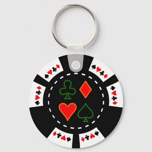 CARD-ANZUG POKER CHIP SCHLÜSSELANHÄNGER (Vorderseite)