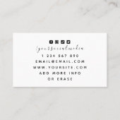 Card Anzug Symbole Lugano Highlights Visitenkarte (Rückseite)