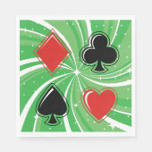 Card Anzugs Paper Napkins Serviette (Vorderseite)