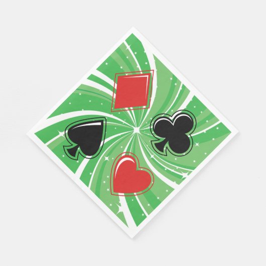 Card Anzugs Paper Napkins Serviette (Ecke)