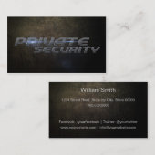 Card berauben dir security Business Visitenkarte (Vorne/Hinten)