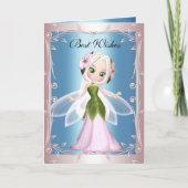 Card Blue Pink Fairy Karte (Vorderseite)