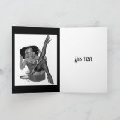 Card Button up Girls Vintag (26) Karte (Innenseite)