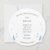 Card (Circle) - Birth Announcement Ocean Einladung (Rückseite)