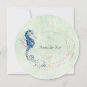 Card (Circle) - Birth Announcement Ocean Einladung (Vorderseite)