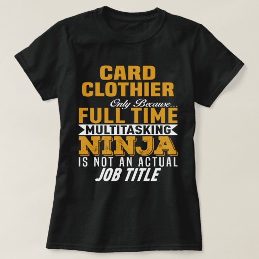 Card Clothier T-Shirt (Design vorne)