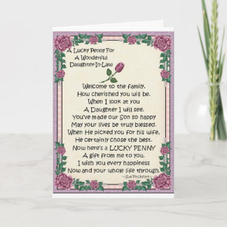 Card-Daughter-In-Law-Lucky Penny-Glue Penny Karte