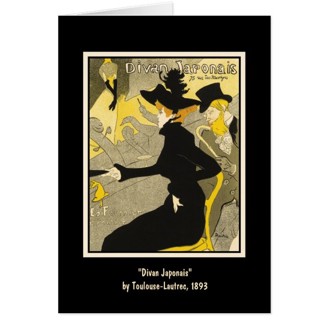 Card: Divan Japan by Toulouse-Lautrec (Vorne)