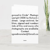 Card, "Dogwood Blossoms in Circle" # 5 Karte (Rückseite)