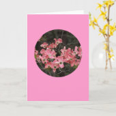 Card, "Dogwood Blossoms in Circle" # 5 Karte (Gelbe Blume)