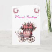Card-Elegante Rosa Weihnachtskarten Sammlung. Karte (Vorderseite)