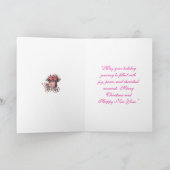 Card-Elegante Rosa Weihnachtskarten Sammlung. Karte (Innenseite)