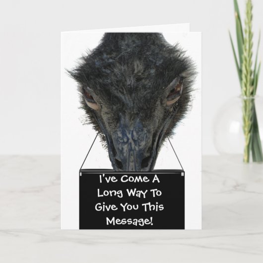 Card Emu Purse Valentine's Day Feiertagskarte (Vorderseite)