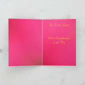 Card - Feliz Cumpleaños a mi Tía - Las Dalias Karte (Innenseite)