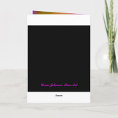 Card - Feliz Cumpleaños, mi amor - Rosa y negra Karte (Rückseite)