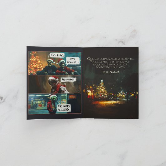 Card Feliz Natal Einladung (Innenseite)