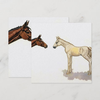 Card "Foal Friends" von Esorada Einladung