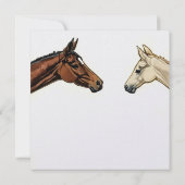 Card "Foal Friends" von Esorada Einladung (Rückseite)