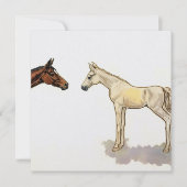 Card "Foal Friends" von Esorada Einladung (Vorderseite)