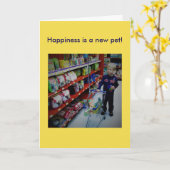 Card for the new pet owner karte (Gelbe Blume)