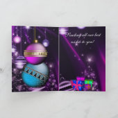 Card Frohe Weihnachten Geschenkboxen Weihnachtsbäl (Innenseite)