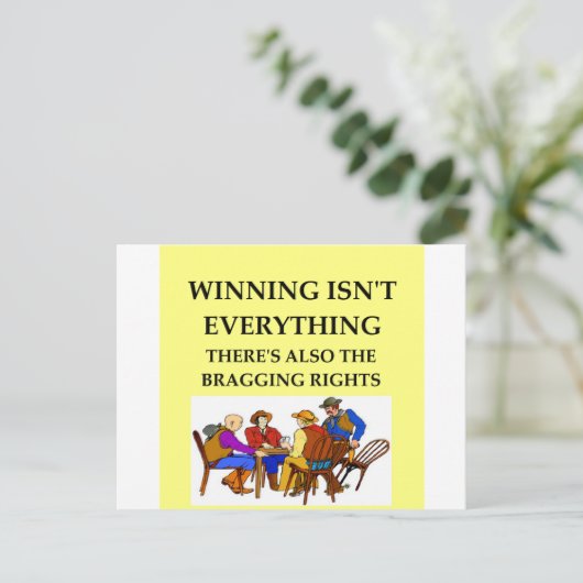 CARD GAMES POSTKARTE (Stehend Vorderseite)