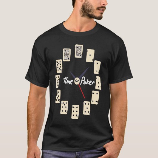 Card Games Tournament Time for Poker T-Shirt (Vorderseite)