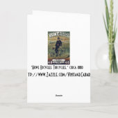 CARD: Howe Bicycle Dreirädrige Karte (Rückseite)