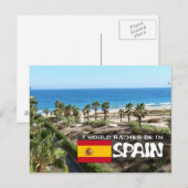 [Card] Ich würde lieber in Spanien sein Postkarte (Vorne/Hinten)