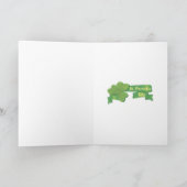 Card-Irish Kleeblatt St Patrick Teddy Karte (Innenseite)