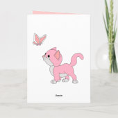 Card Kinder Mädchen glücklich Geburtstag Girl Kitt Karte (Rückseite)