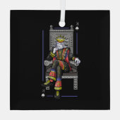 Card King Ornament Aus Glas (Rückseite)